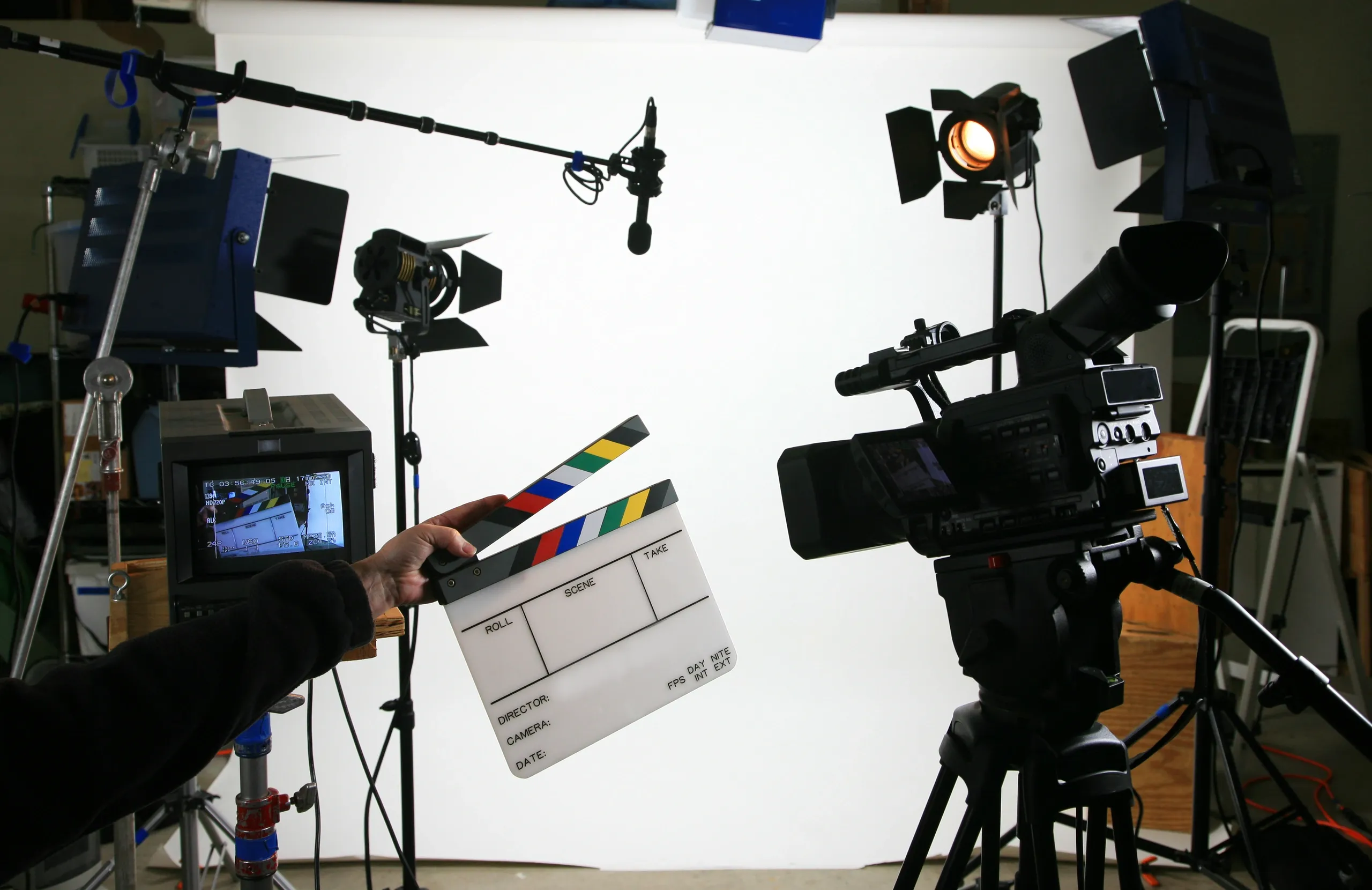 Film production on set